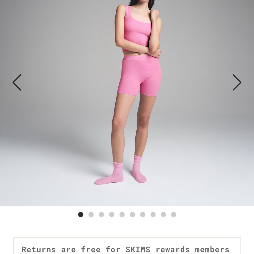 Sugar Pink Limited Edition Skims Cotton Rib boxer Size S